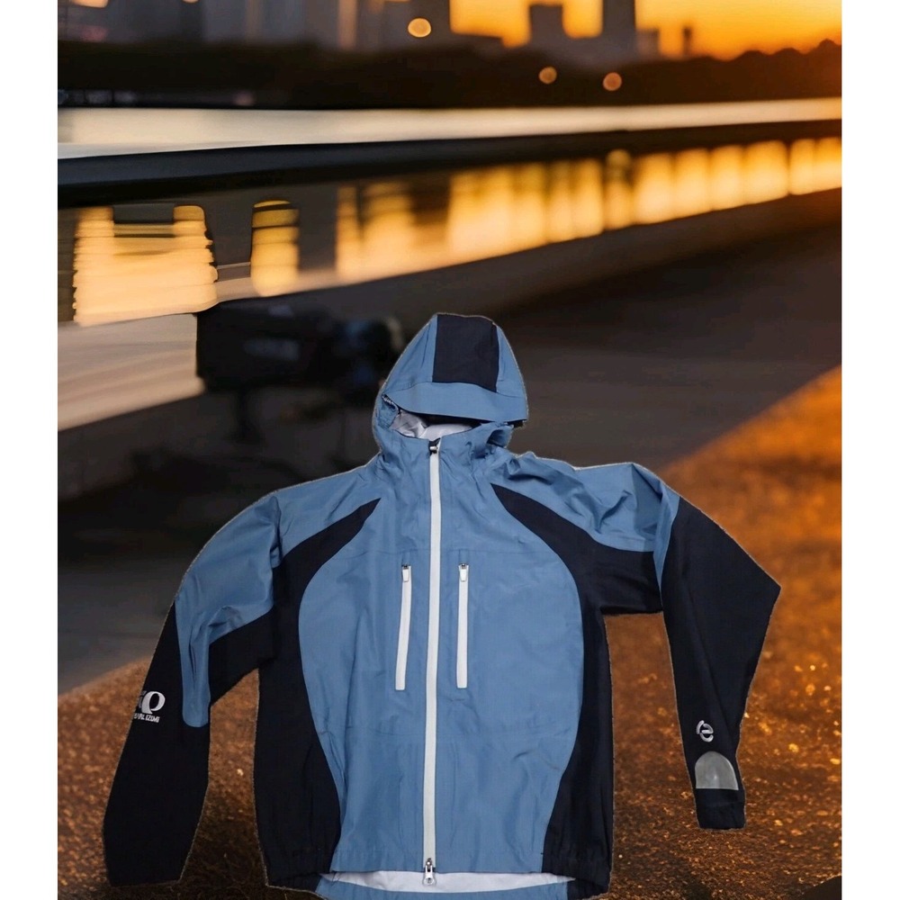 Pearl Izumi eVent Cycling Jacket Womens Small Blue Excellent Waterproof Hooded